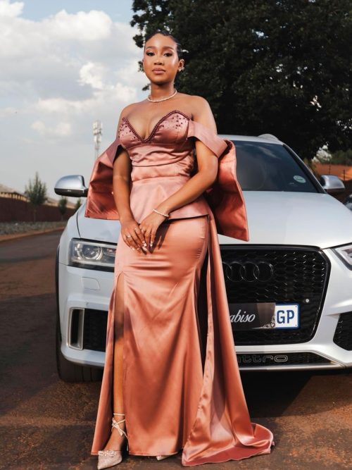 Rose Pearl Matric Gown